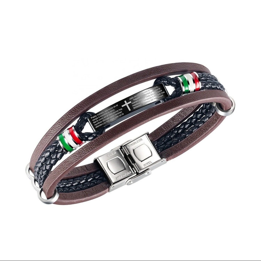 Padre nuestro engraved bracelet